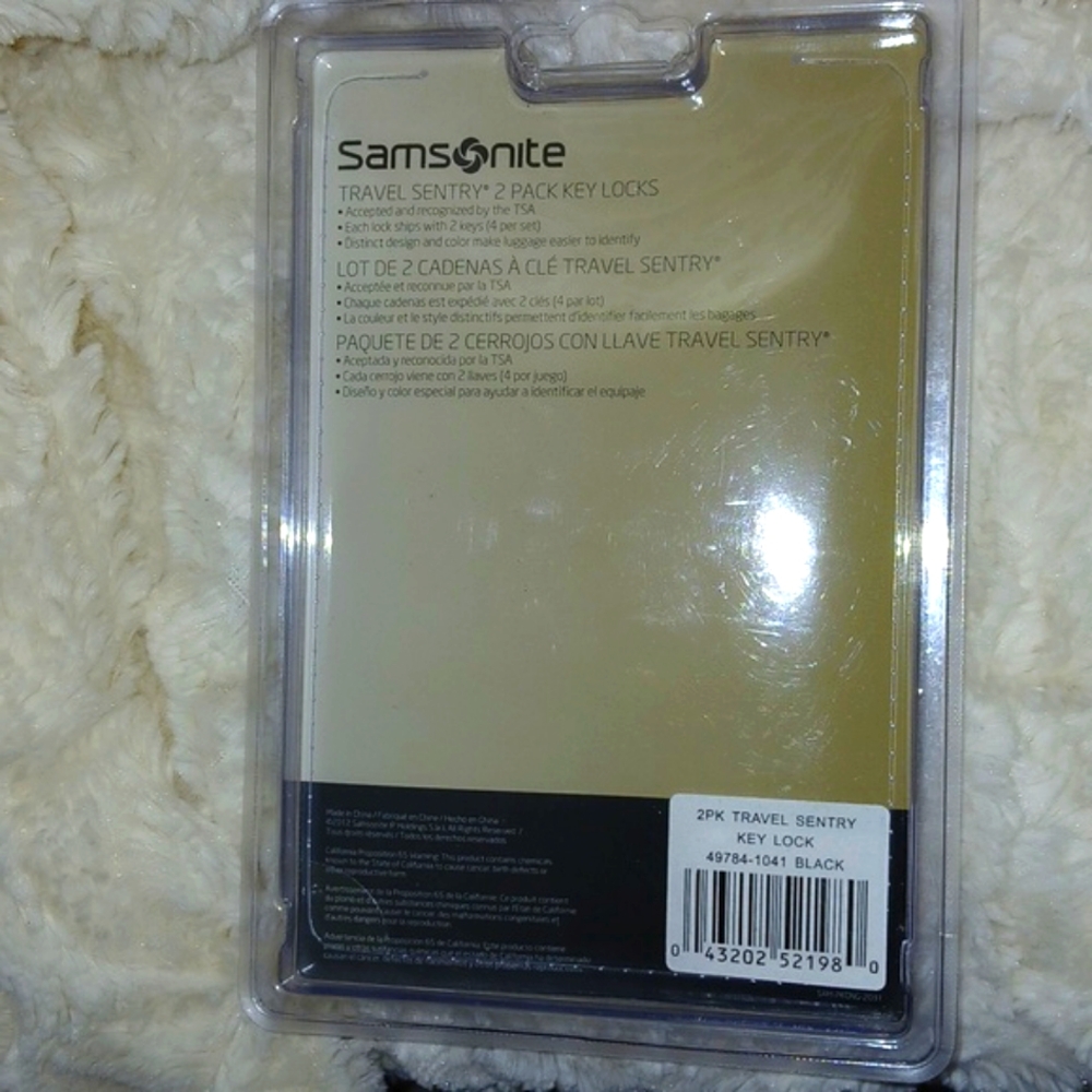 Samsonite Travel SENTRY Key Lock Set - Picture 6 of 9